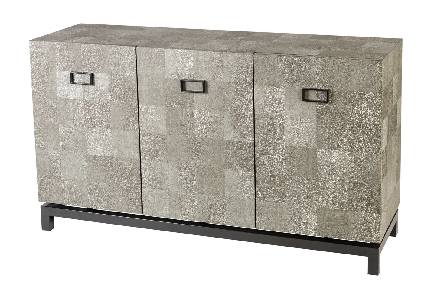 Paragon Cabinet 3 Door Leather Shagreen