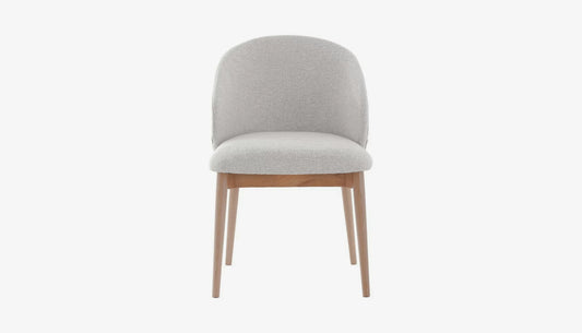 Snowshill Dining Chair in Off-White Linen & Solid Oak Finish