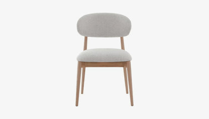 Blockley Dining Chair in Off-White Linen & Solid Oak Finish