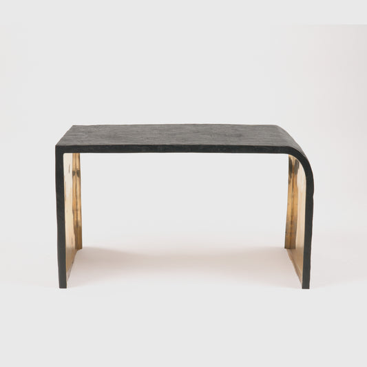 Ribbed Bronze Stool