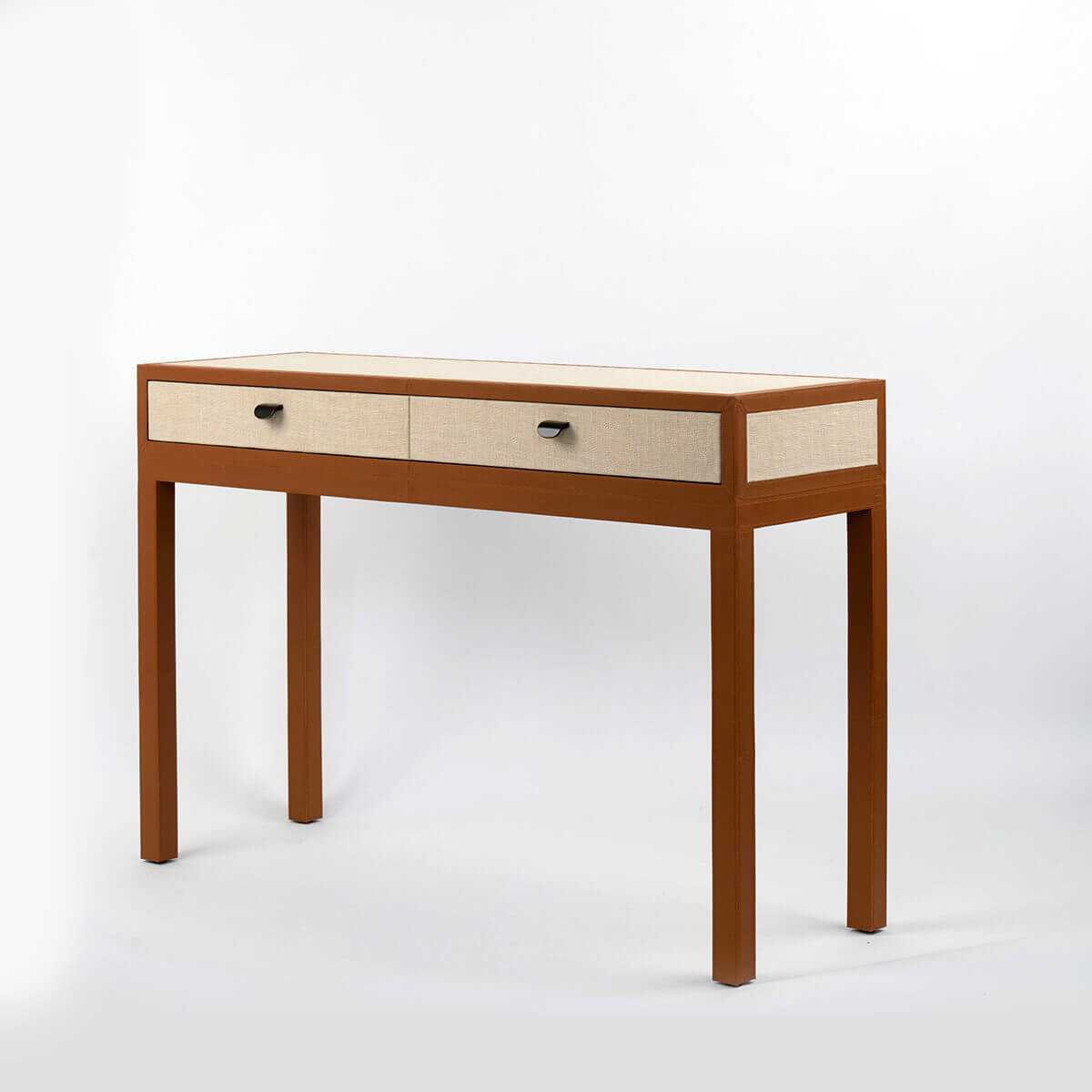 Ralf Console Leather and Jute