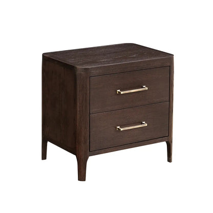 Hudson Nightstand Brushed Brown Oak