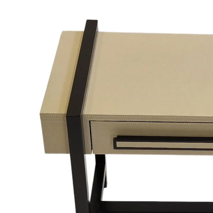 Slide Side Table Pumice Leather