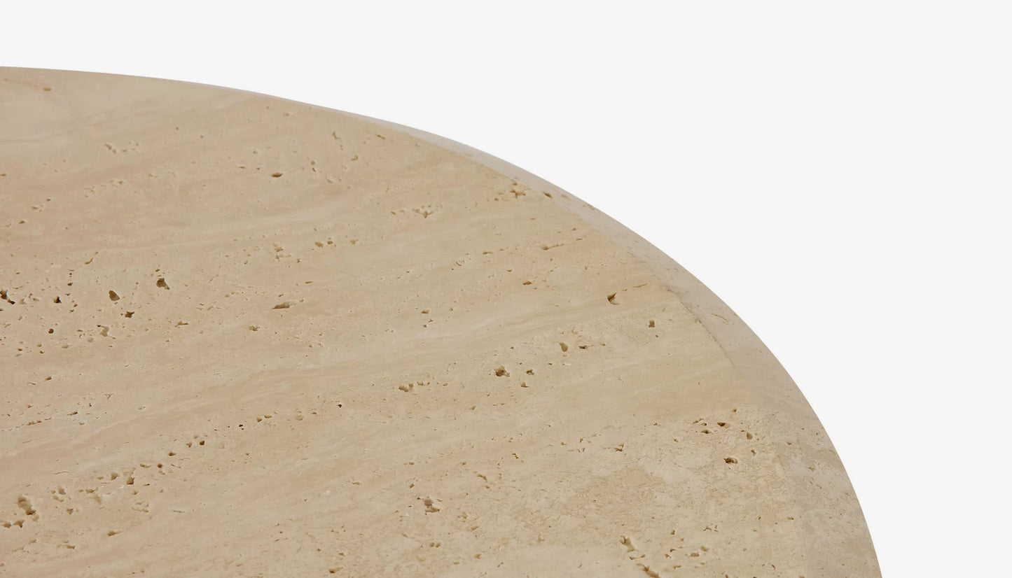 Malibu Coffee Table - Unfilled Travertine Stone