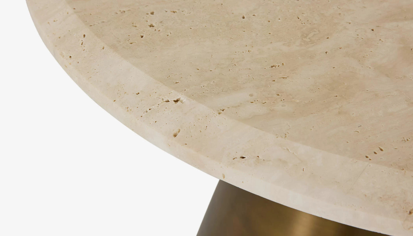 Malibu Coffee Table - Unfilled Travertine Stone