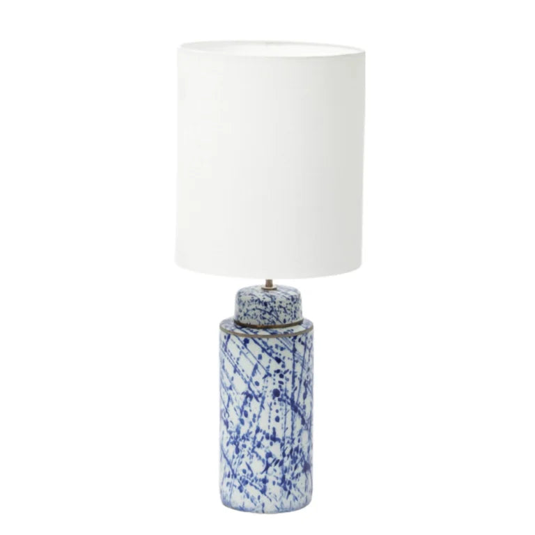 Speckle Ceramic Lamp Blue