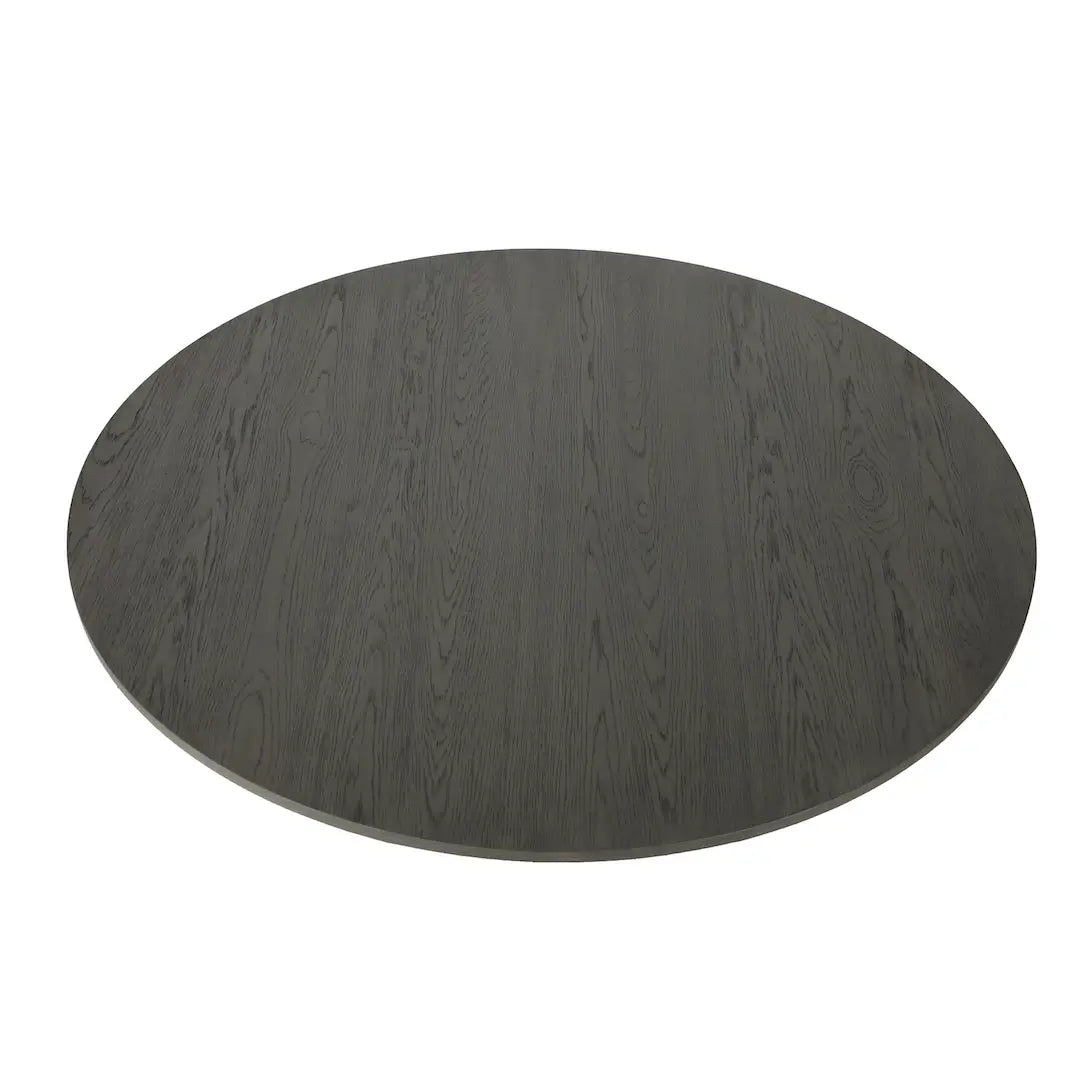 Astor Round Dining Table Midnight Oak 120cm