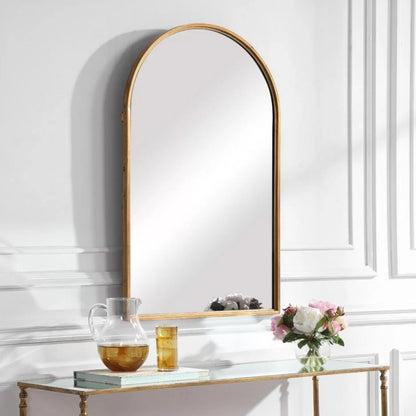 Florence Wall Mirror in Gold Leaf Finish