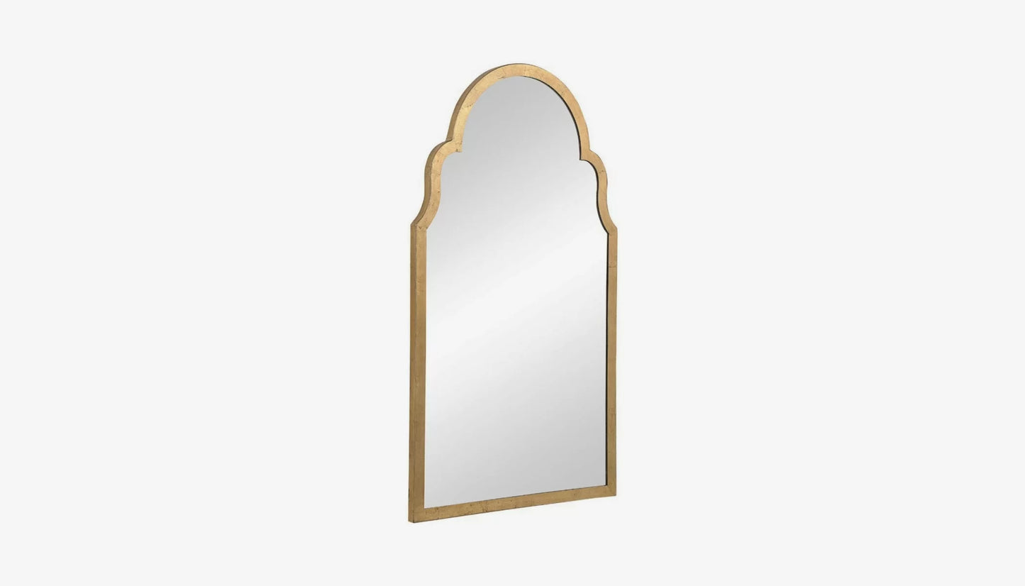 Taj Wall Mirror in Gold Leaf Finish