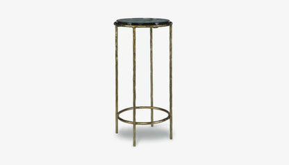 Chamber Side Table in Antique Gold Finish