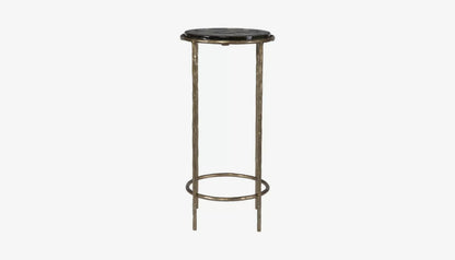 Chamber Side Table in Antique Gold Finish