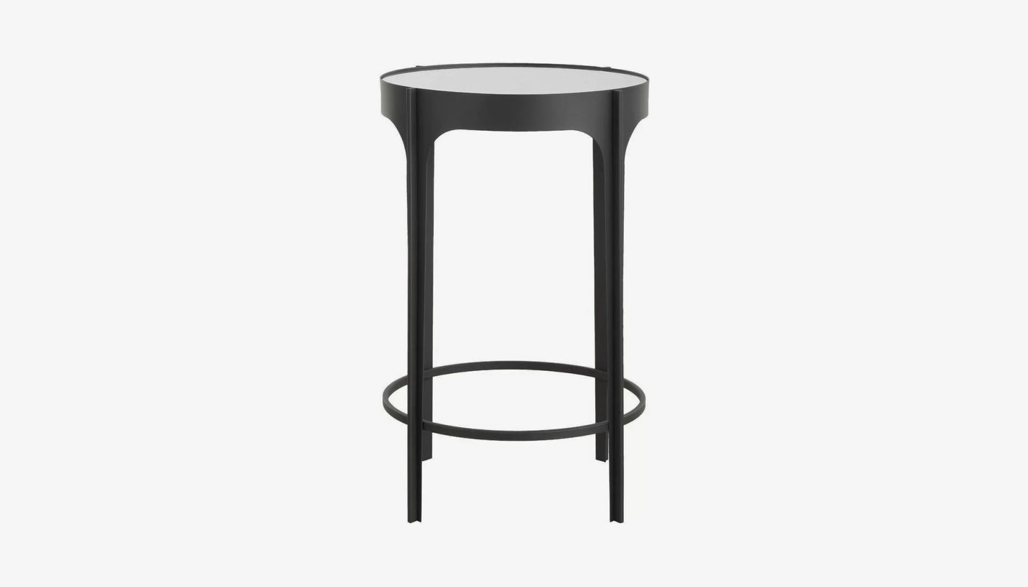 Evan Side Table in Matte Black